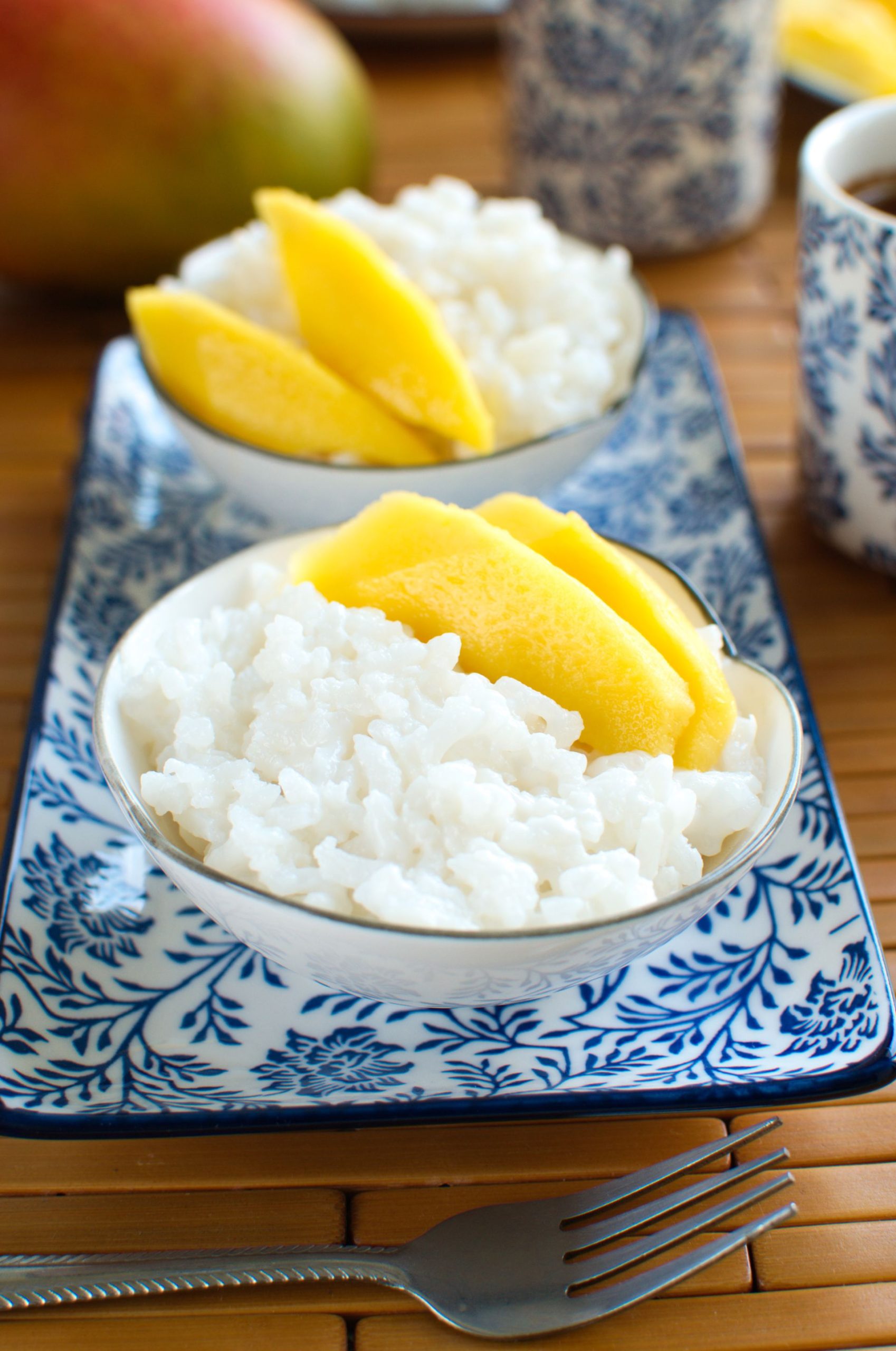 Ryżowy deser tajski z mango