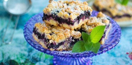 Ciasto kruszonkowe z jagodami