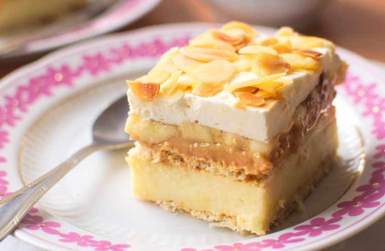 Ciasto krówka bananowa na krakersach