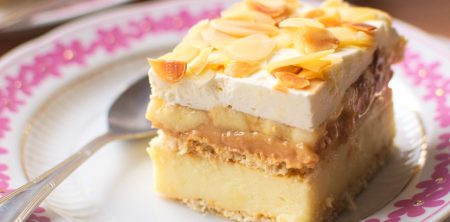 Ciasto krówka bananowa na krakersach