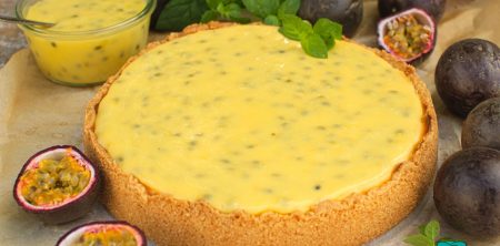 Sernik z kremem z marakui