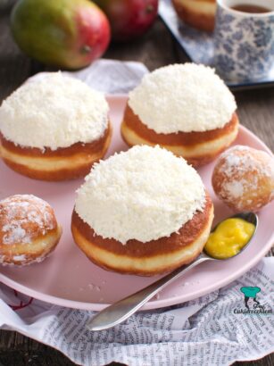 Pączki z mango i kokosem