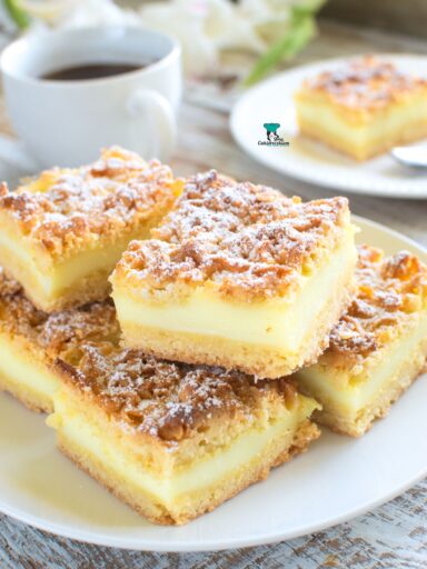 Ciasto kruche z budyniem