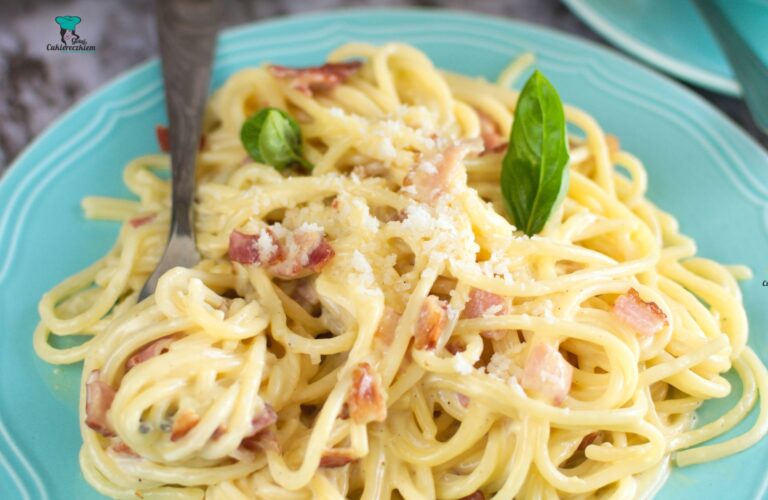 Spaghetti alla carbonara z mascarpone