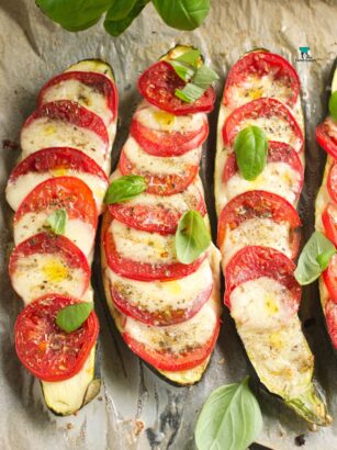 Zapiekana cukinia caprese