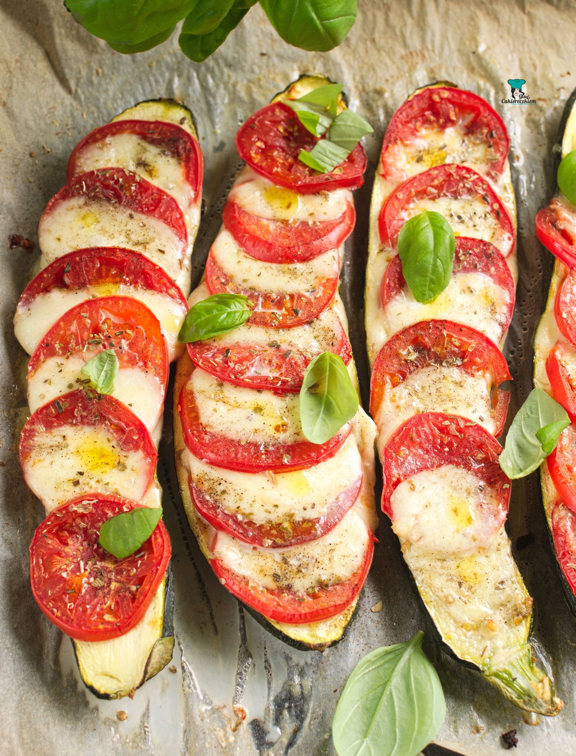 Zapiekana cukinia caprese