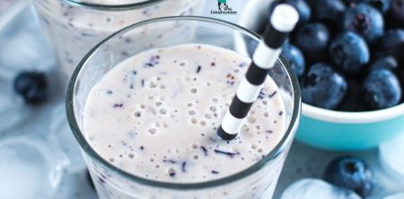 Koktajl borówkowo-bananowy