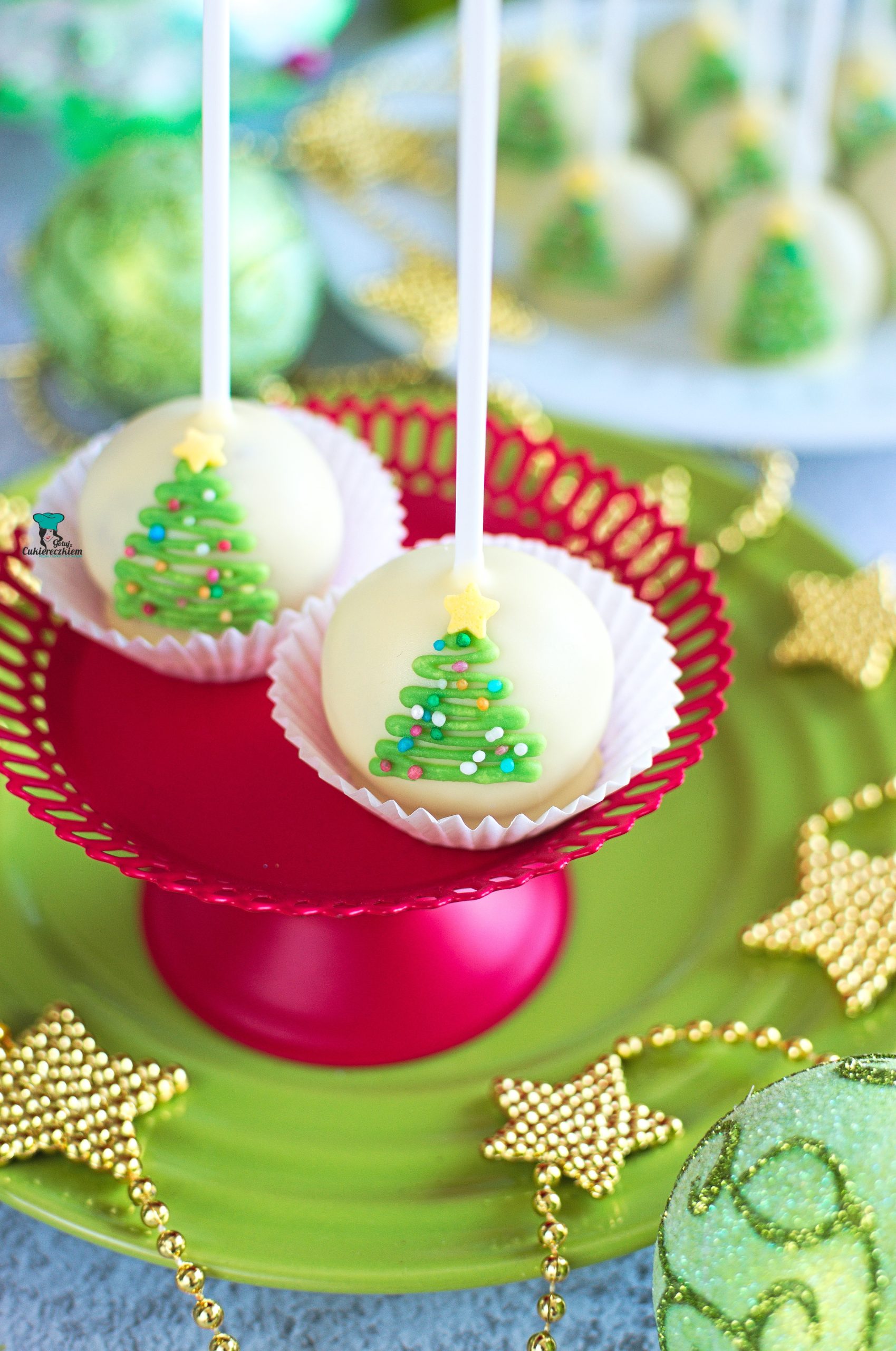 Cake pops żurawinowe