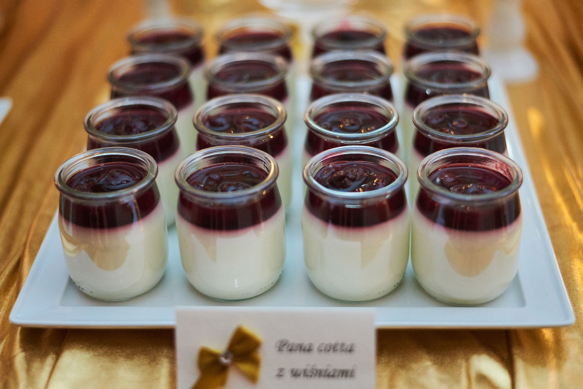 Pana cotta z wiśniami