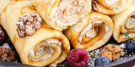 Naleśniki serowo-orzechowe