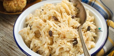 Surówka z selera z rodzynkami