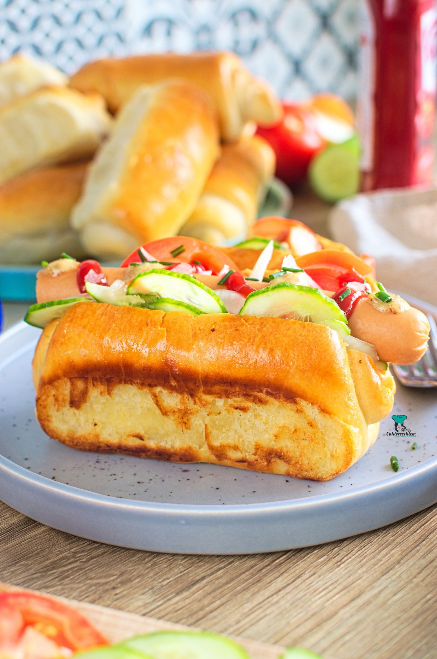 Nowoangielskie bułki do hot dogów