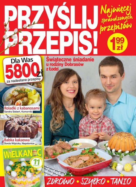 Nasza rodzina na okładce „Przyślij Przepis”