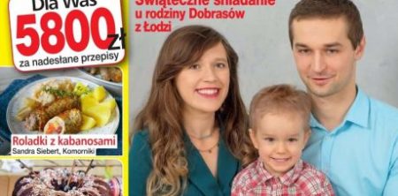 Nasza rodzina na okładce “Przyślij Przepis”