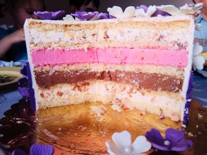 Tort porzeczka-czekolada-śmietanka