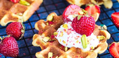 Gofry jaglano-bananowe