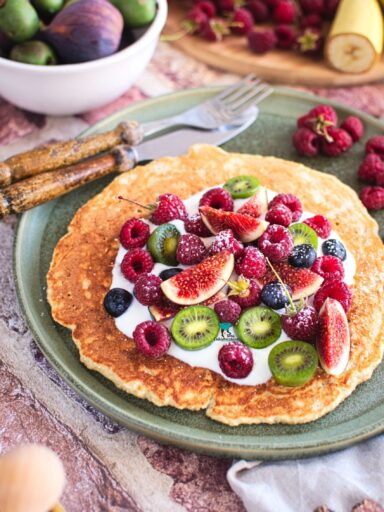 Owsiany omlet bananowy