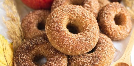 Pieczone donaty z cydrem