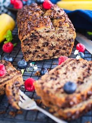 Chlebek bananowy z czekoladą
