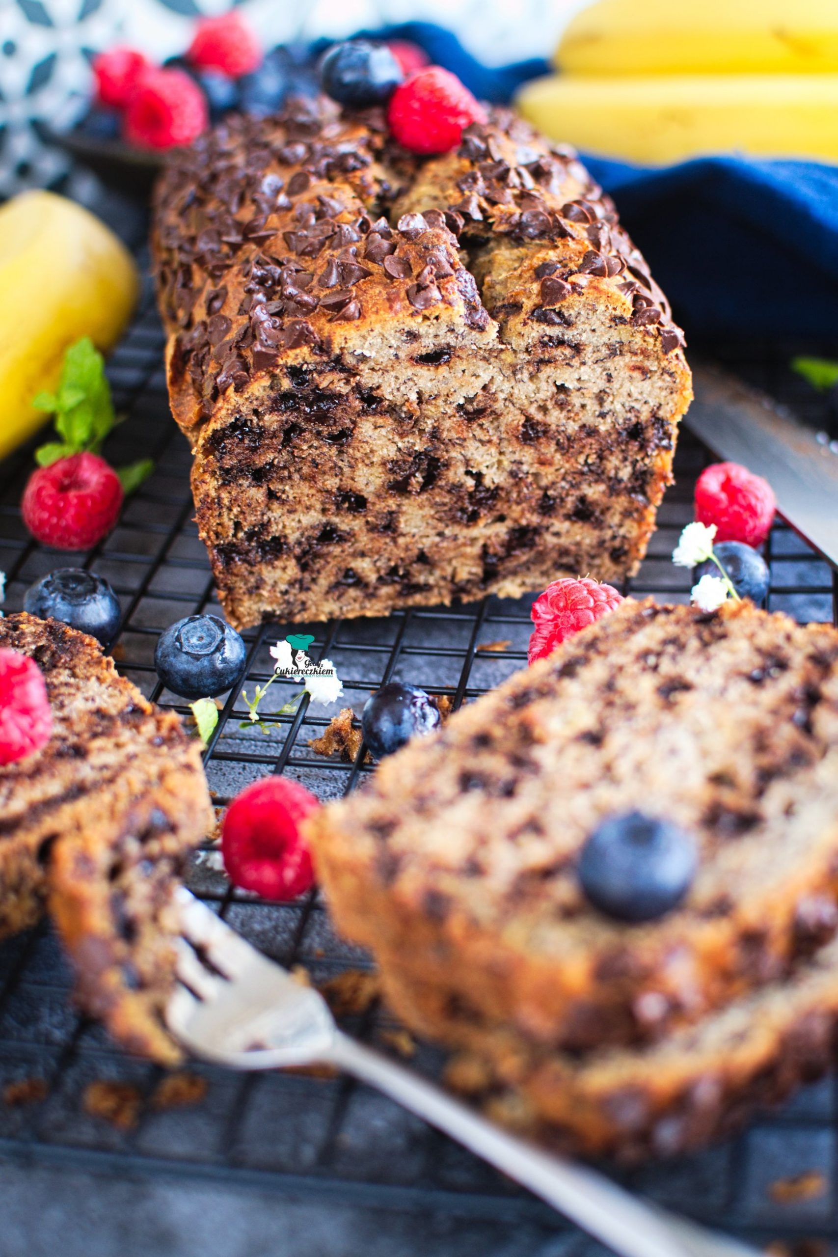 Chlebek bananowy z czekoladą