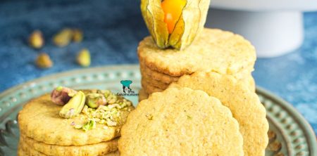 Kruche ciasteczka pistacjowe