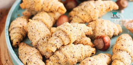 Mini rogaliki orzechowe