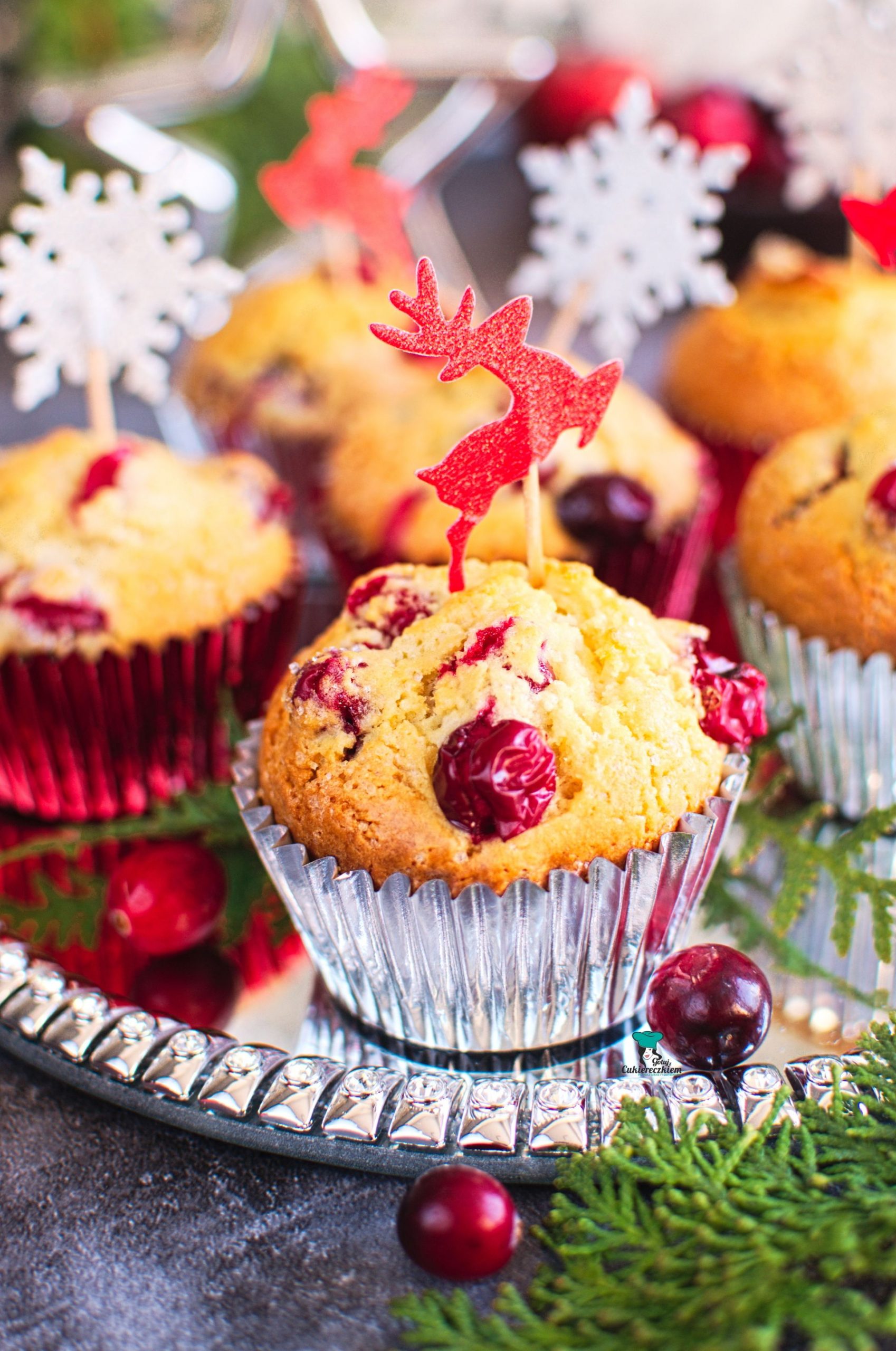 Muffinki z żurawiną