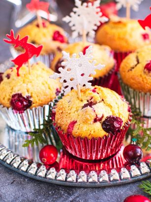 Muffinki z żurawiną