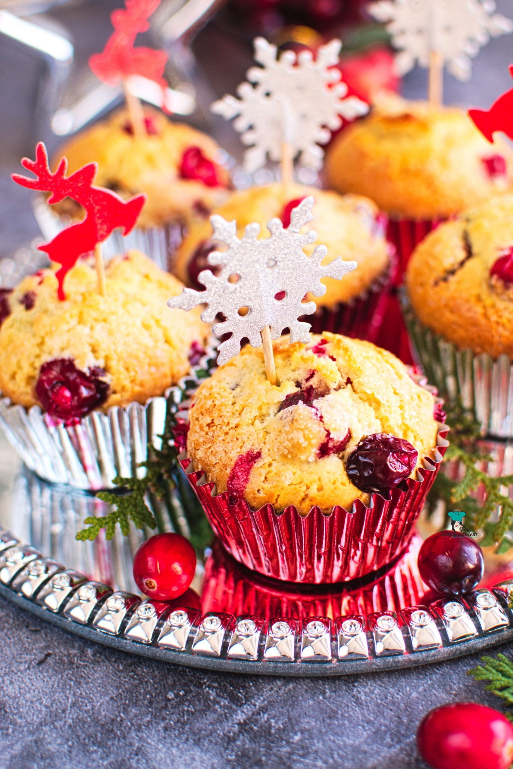 Muffinki z żurawiną
