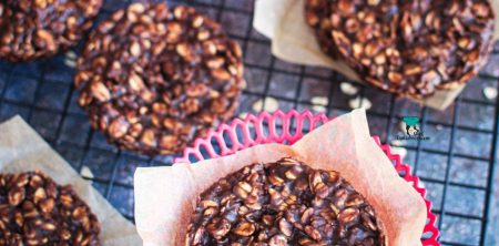 Orzechowe ciastka owsiane bez pieczenia