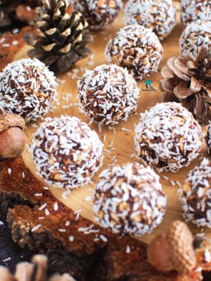 Śnieżne pralinki kokosowo-owsiane