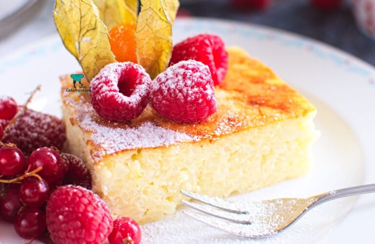 Pieczony pudding ryżowy