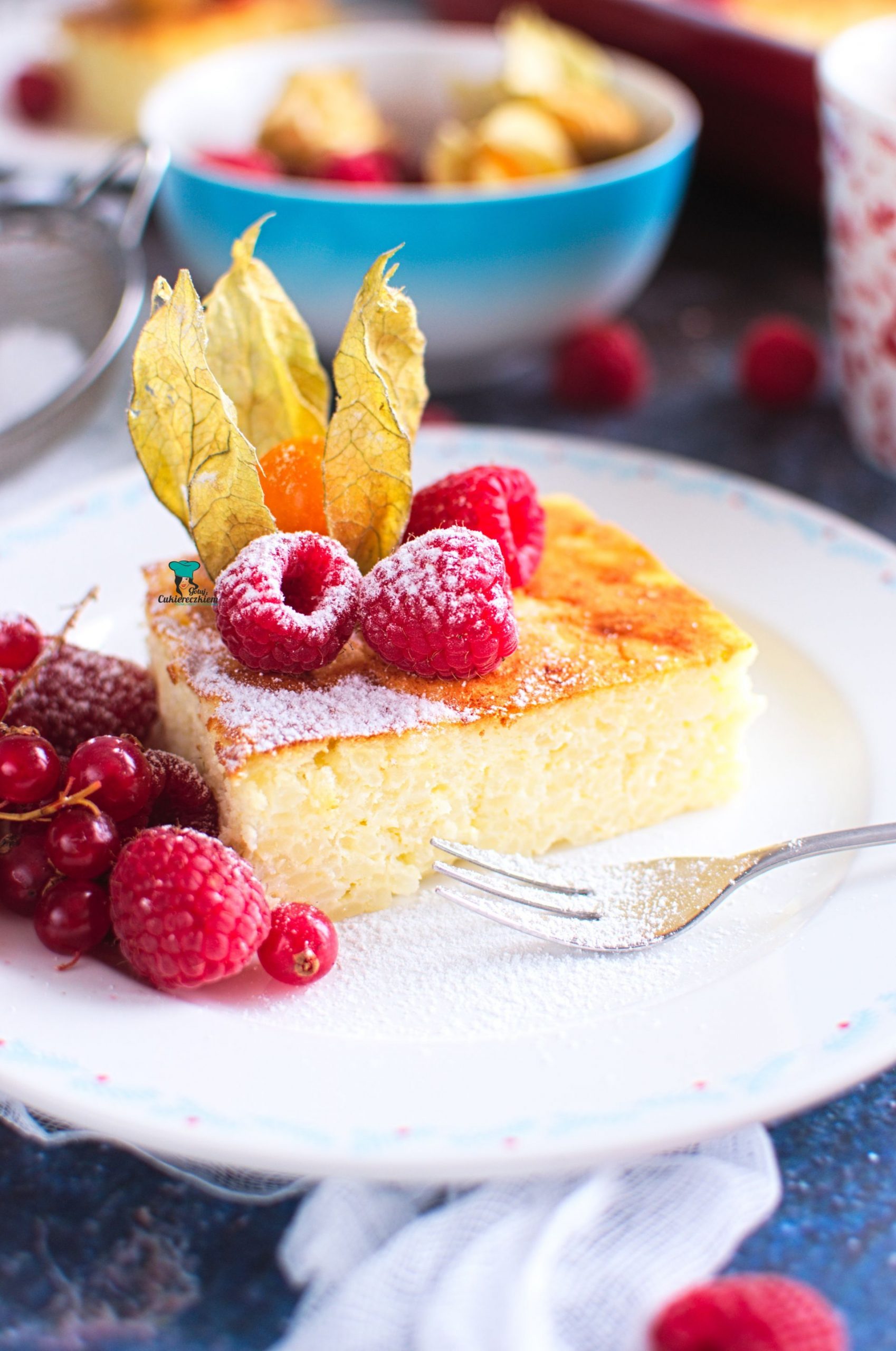 Pieczony pudding ryżowy