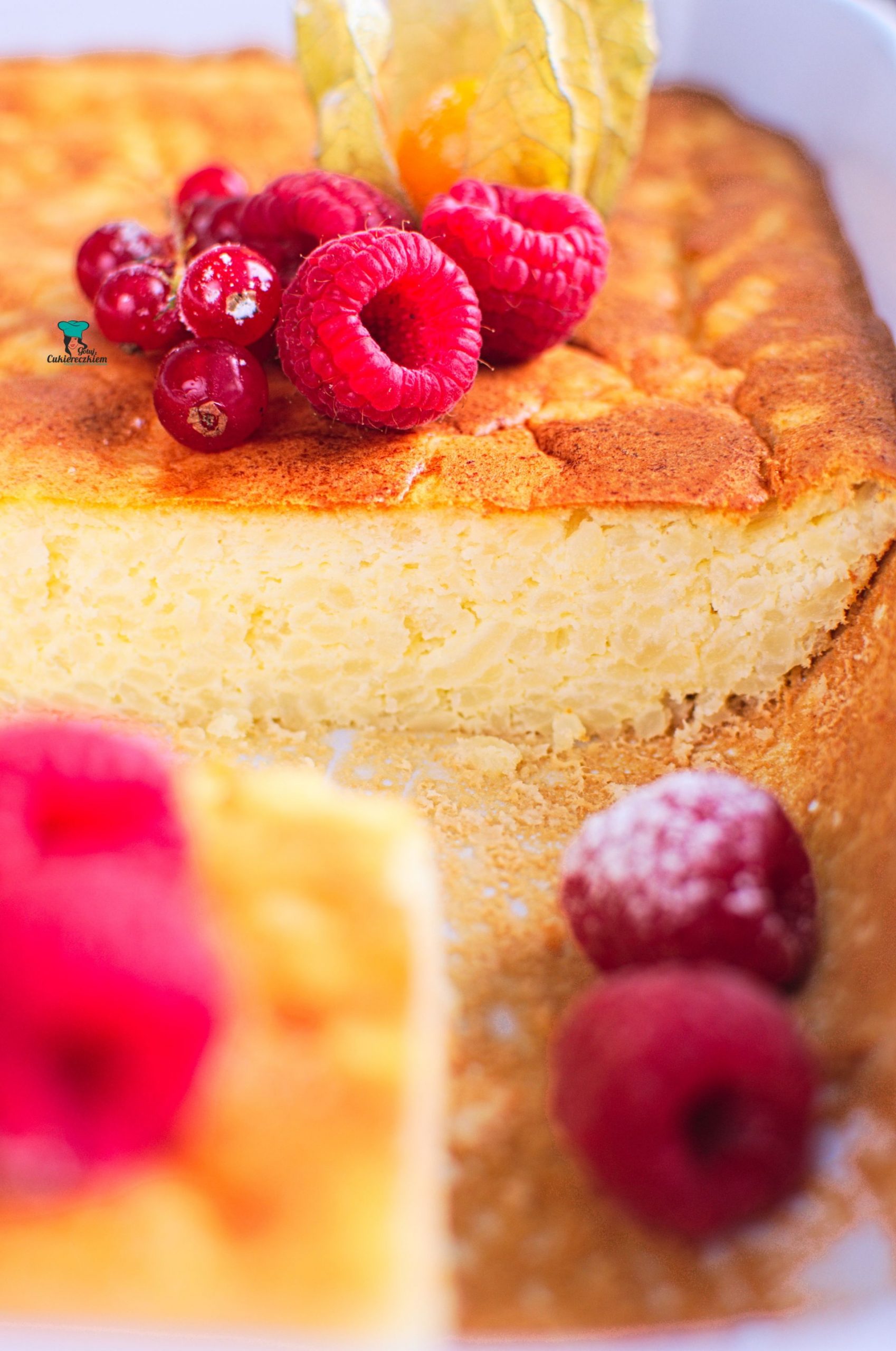 Pieczony pudding ryżowy