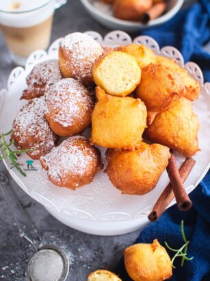 Mini pączki z ricotty (Baci di ricotta)