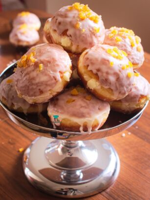 Pączki z kremem budyniowym z mascarpone