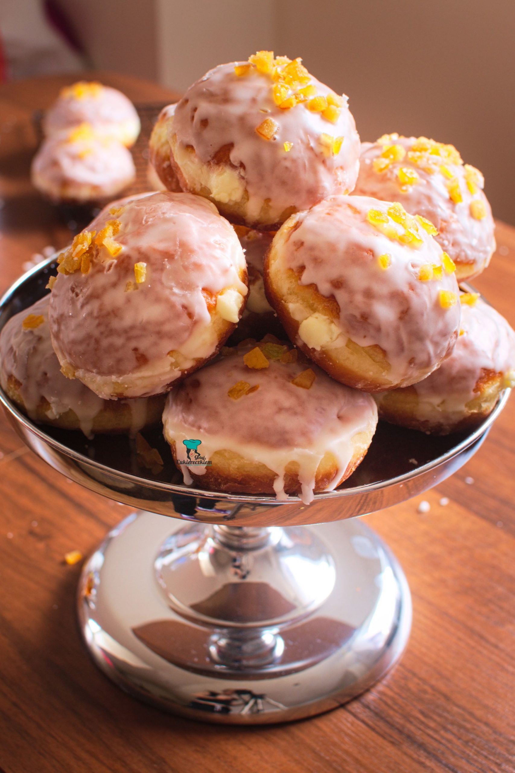 Pączki z kremem budyniowym z mascarpone