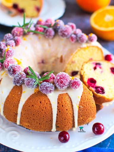 Babka pomarańczowa z żurawiną