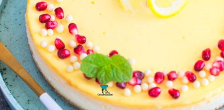 Cytrynowy sernik z mascarpone z białą czekoladą