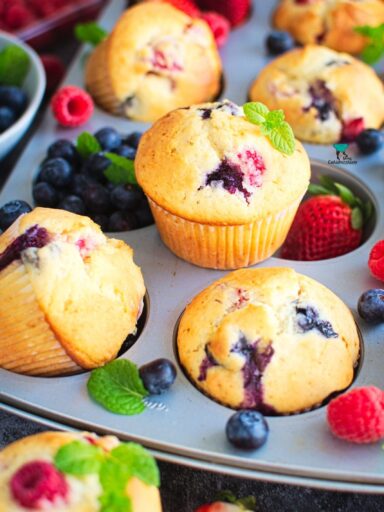Muffinki z owocami