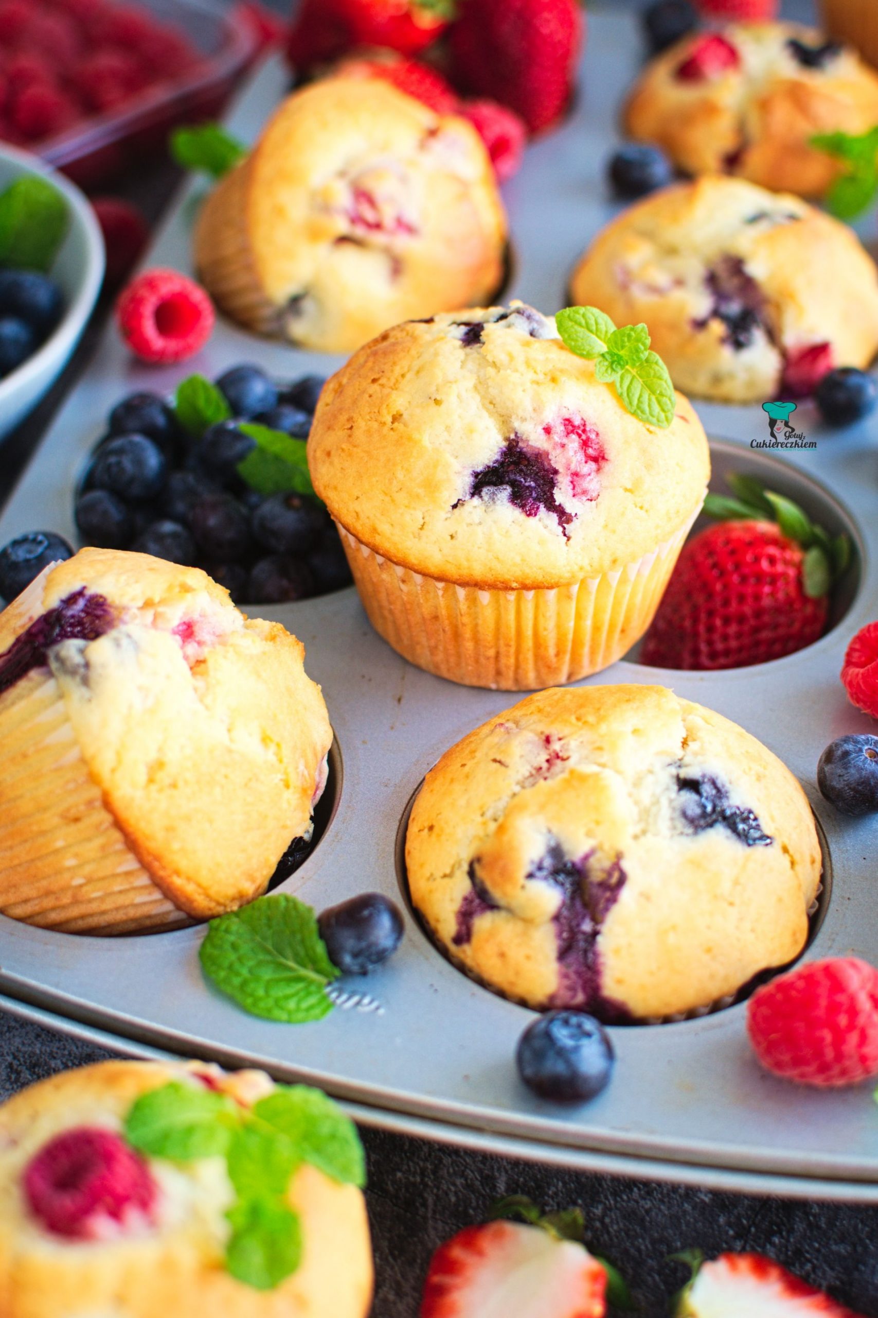 Muffinki z owocami