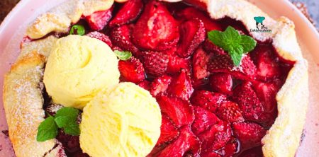 Tarta rustykalna czyli galette z truskawkami