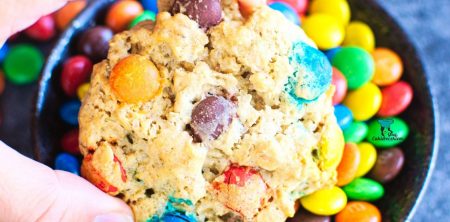 Ciastka owsiane z m&m’s