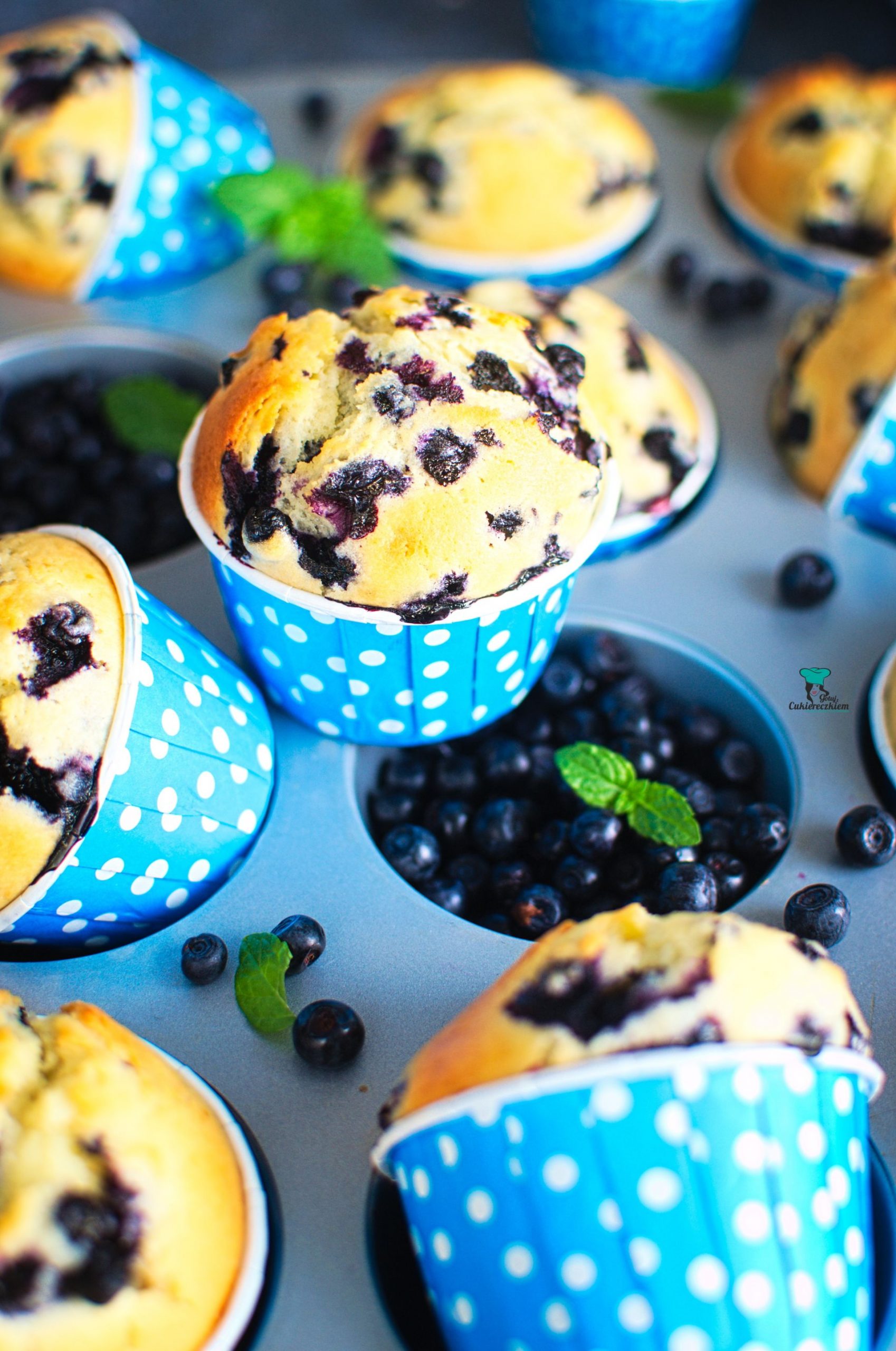 Muffinki z jagodami