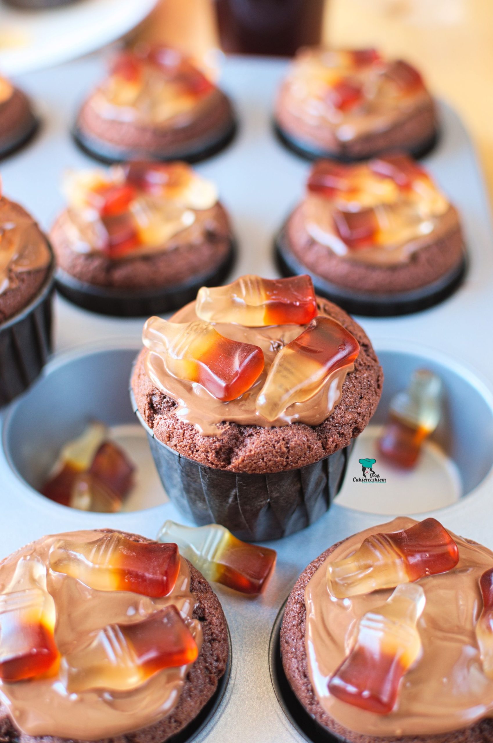 Muffiny z coca colą