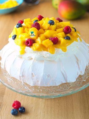 Pavlova z mango