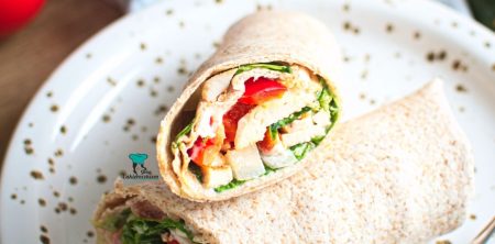 Tortilla z kurczakiem i warzywami