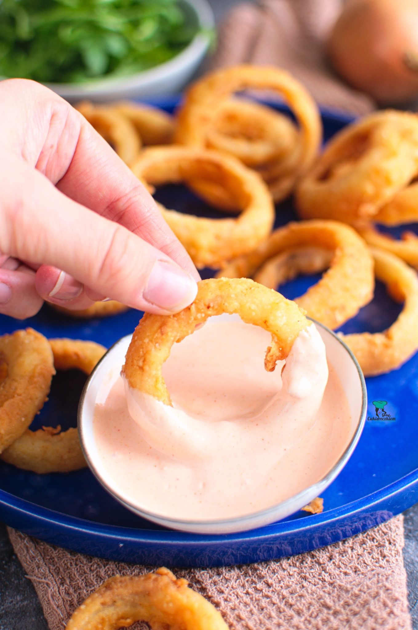 Chrupiące krążki cebulowe czyli onion rings