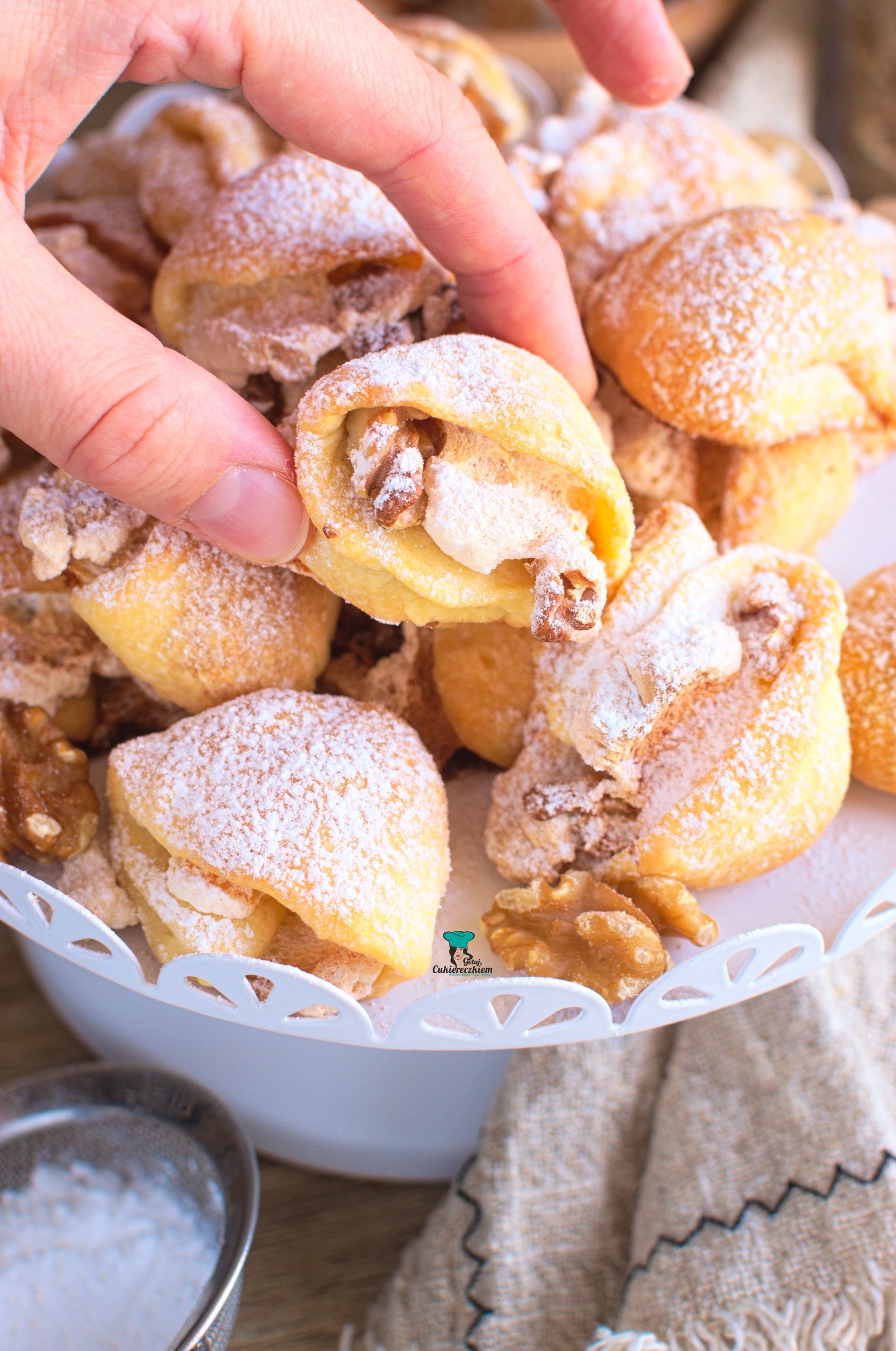 Ciasteczka bezowe muszelki (Rakushki)