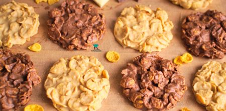 Trzyskładnikowe ciastka corn flakes (bez pieczenia)